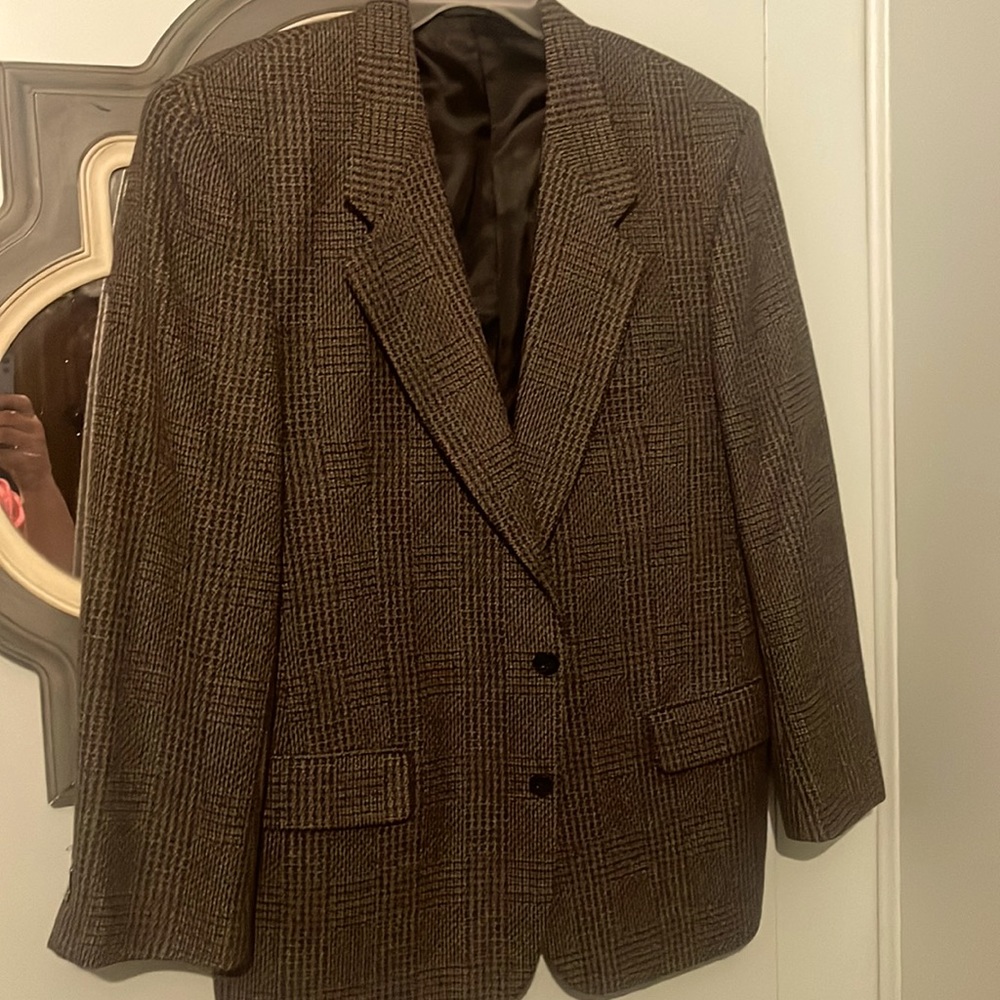 dario di napoli mens 2 button wool blazer sports coat size 42 regular